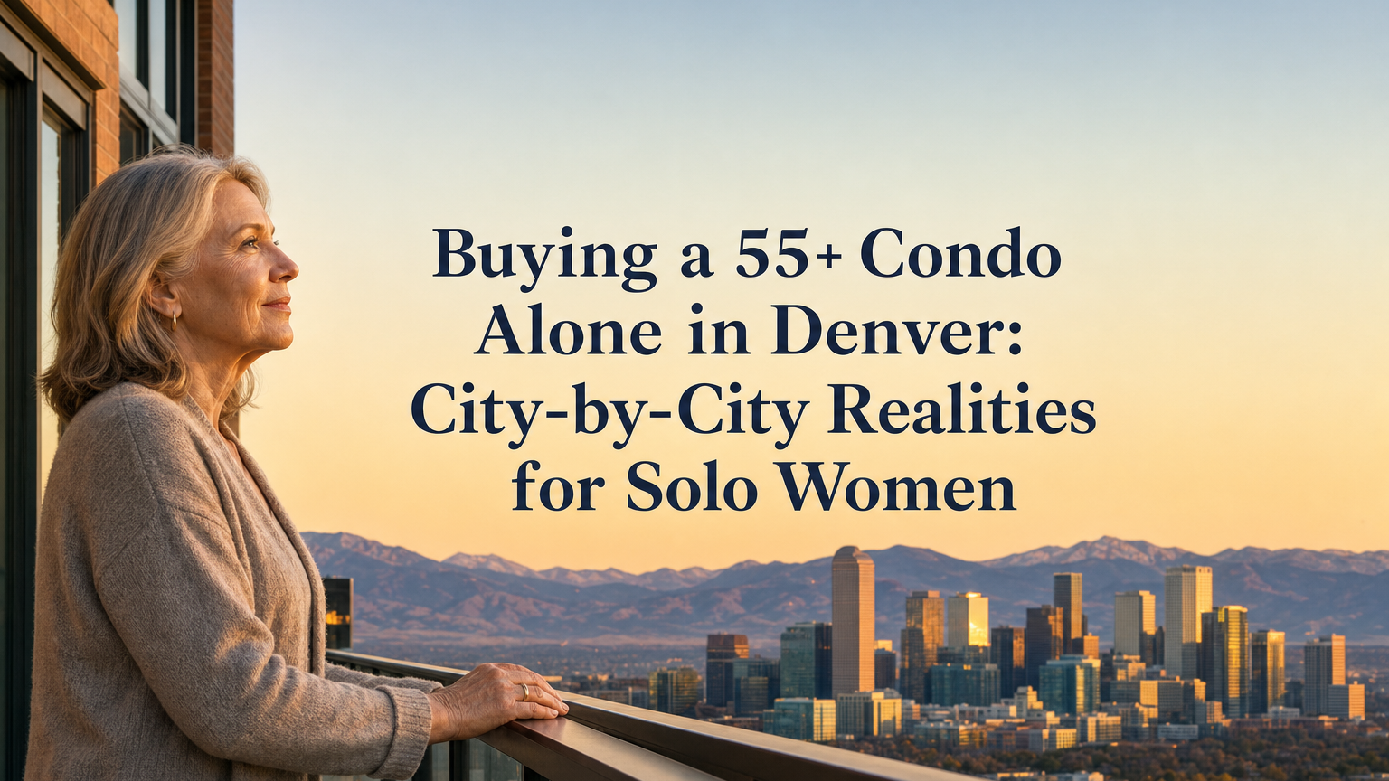 Buying a 55+ Condo Alone in Denver: City-by-City Realities for Solo Women