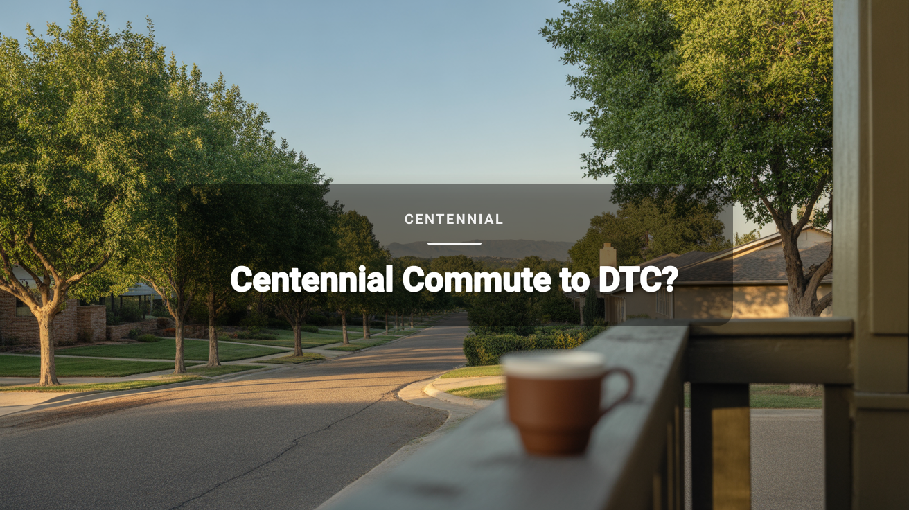 Centennial Commute to DTC: Best for South Denver Right-Sizers?