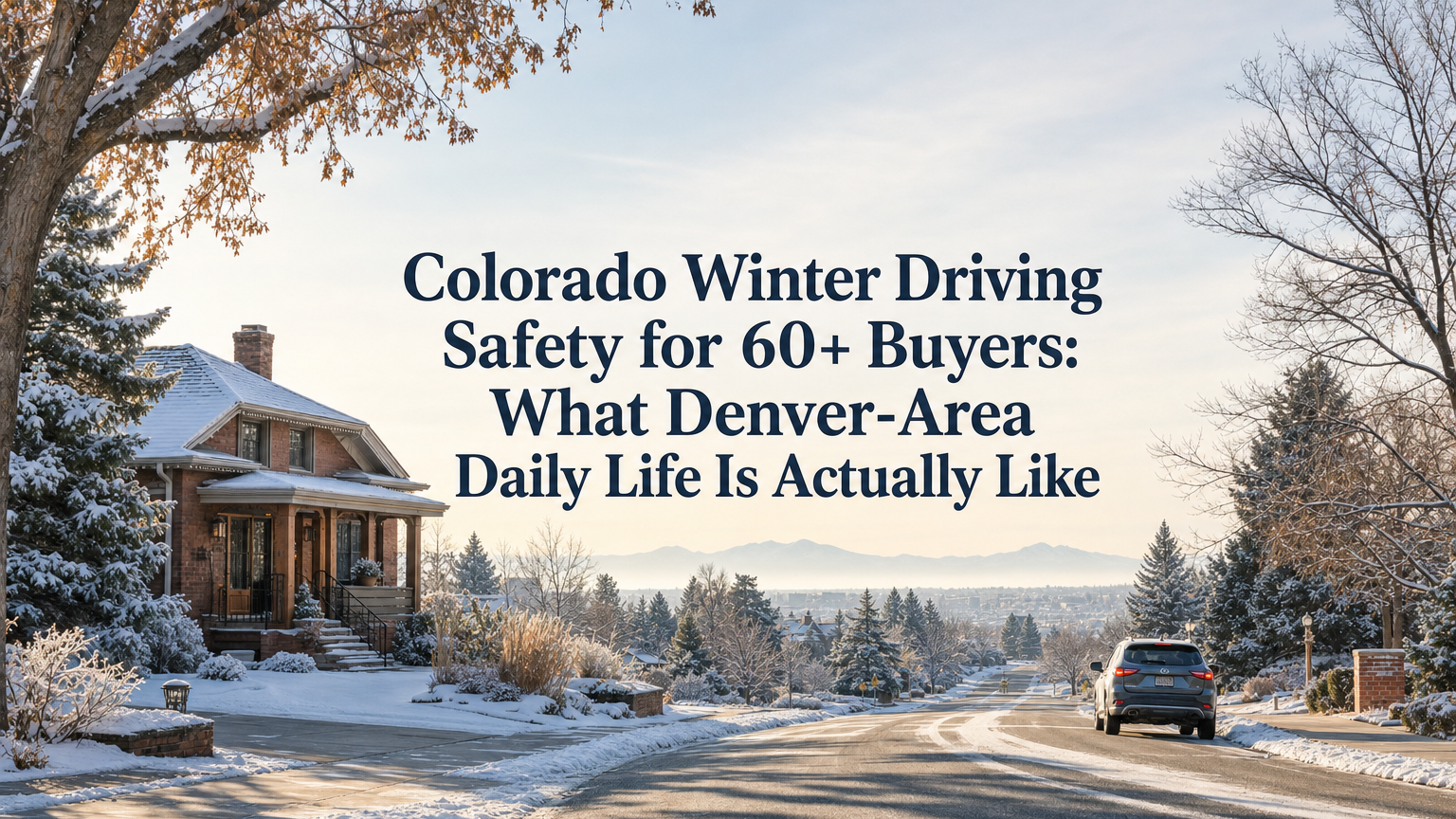 Colorado Winter Driving Safety for 60+ Buyers: What Denver-Area Daily Life Is Actually Like