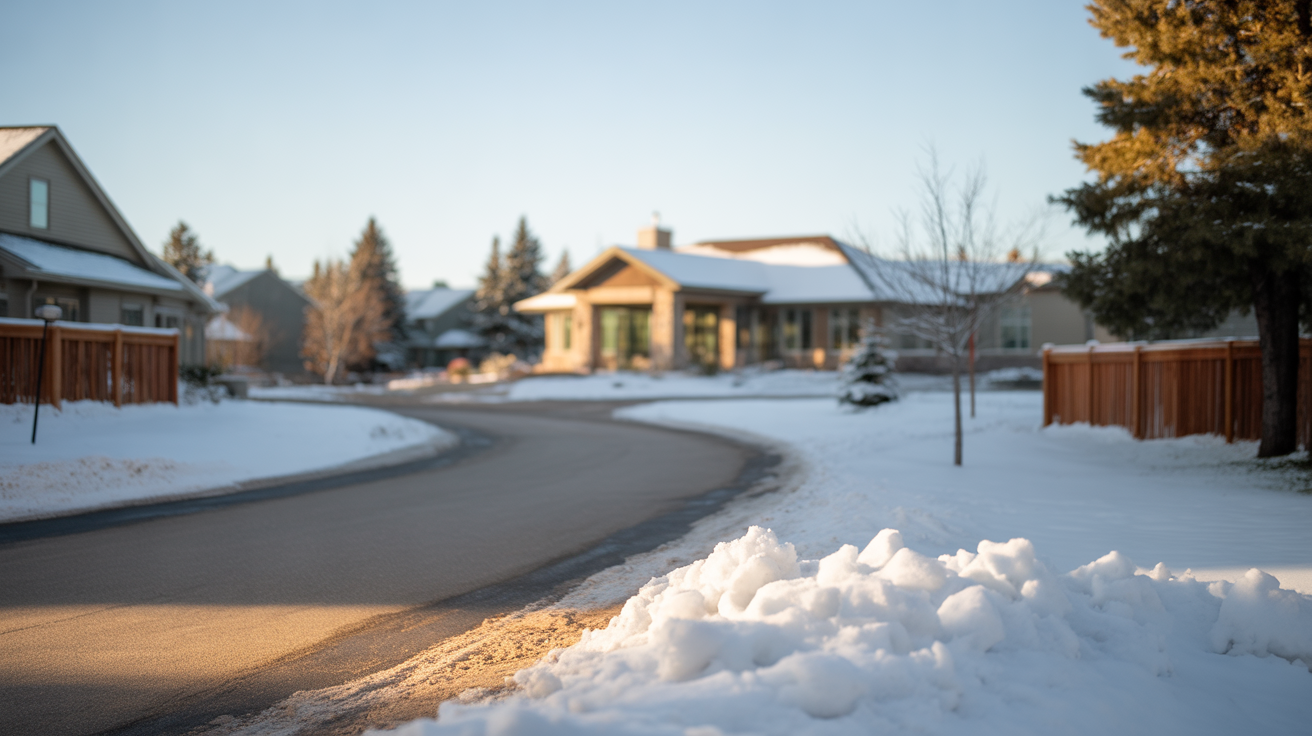 Denver 55+ HOA Snow Removal: What’s Covered by Community Type