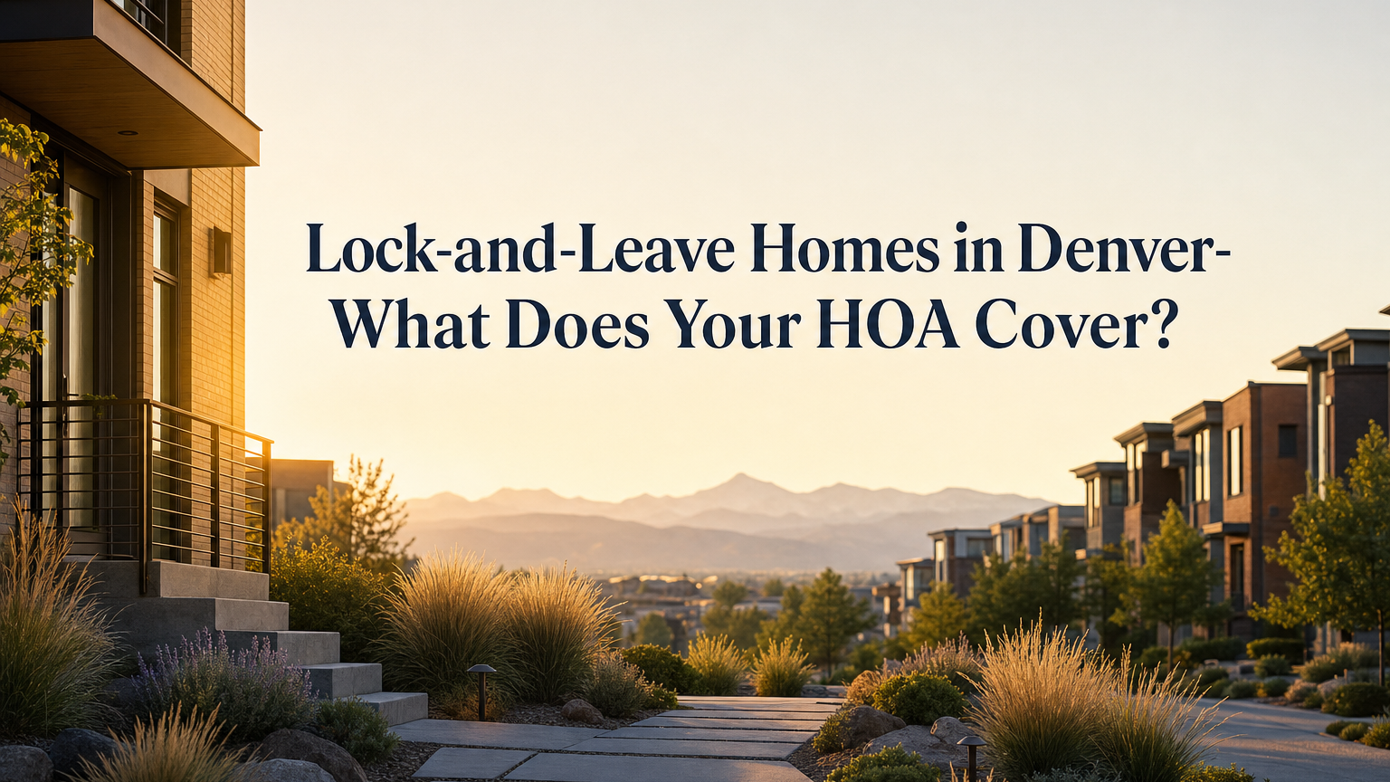 Lock-and-Leave Homes in Denver: Best HOA Coverage by Owner Type