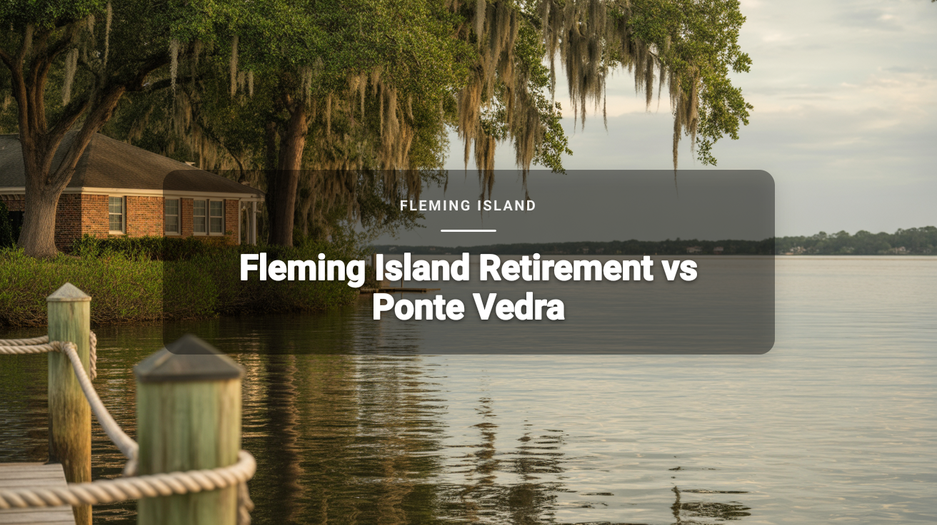 Fleming Island Retirement vs Ponte Vedra: Costs, Storm Risk, Care, and Daily Trade-Offs