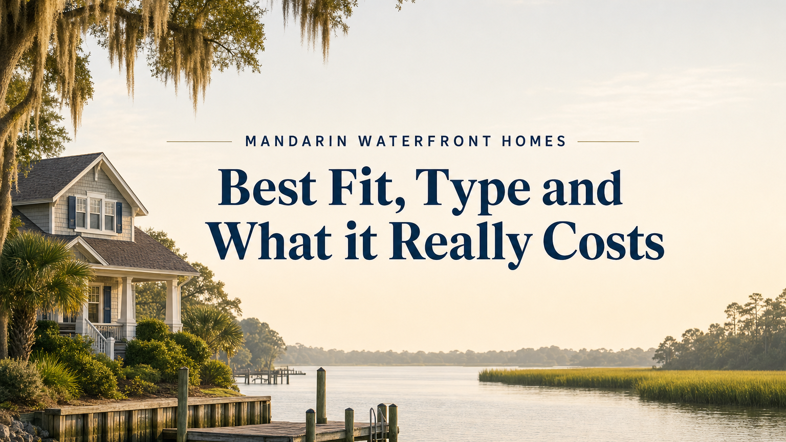 Mandarin Waterfront Homes Cost: Best Fit by Buyer Type and True Monthly Costs